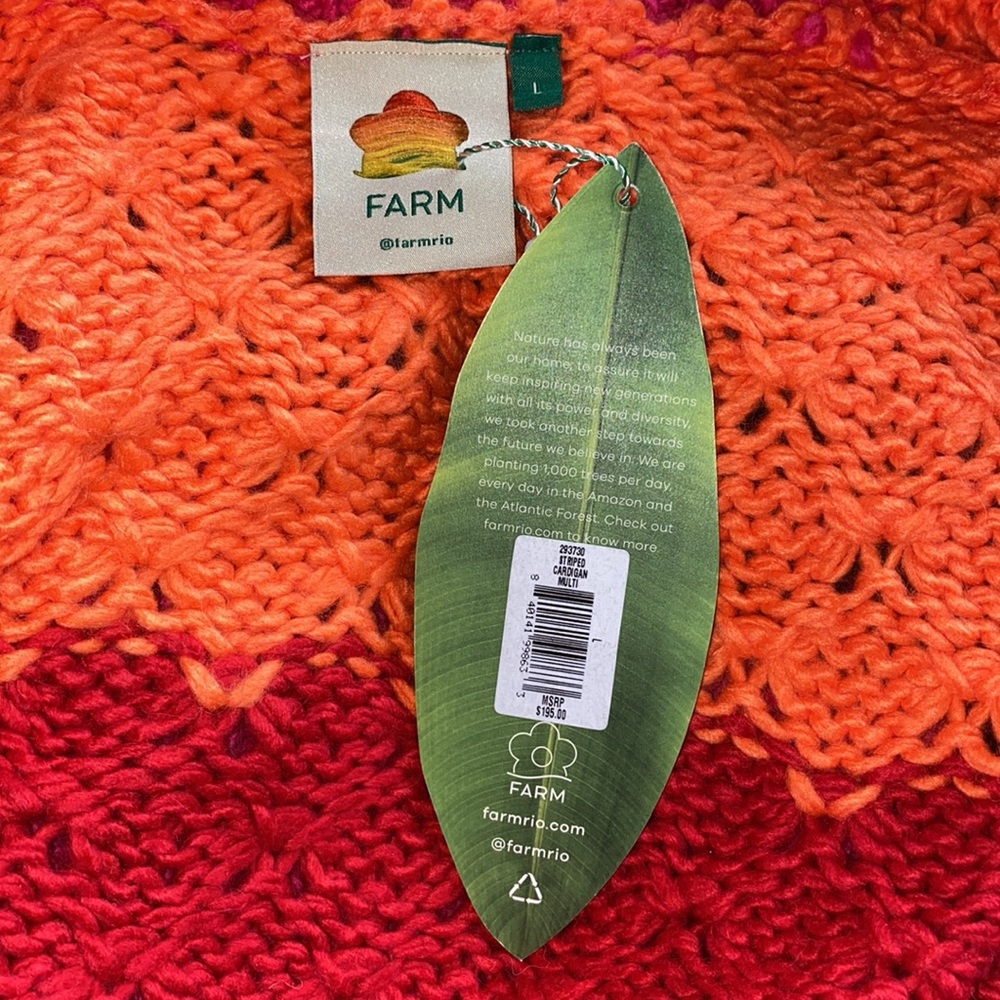 Farm Rio Multi Stripe Cardigan - Picture 7 of 11